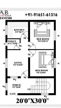 a floor plan for a house with two levels and an attached bathroom, which is located in