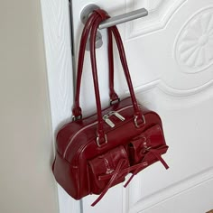 My Style Bags, Bag Elegant, Red Handbag, Fancy Bags, Brown Handbag, Pretty Bags, Boston Bag, Cute Bags, Dream Jewelry