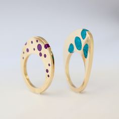 Metal Art Jewelry, Wood Jewelery, Ring Jewellery Design, Inlay Jewelry, Jewelry Casket, Metal Clay Jewelry, Gold Ring Designs, Unusual Jewelry, Handmade Wire Jewelry