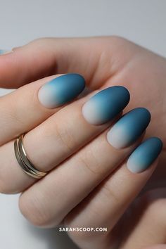 35+ Dark Teal Nail Ideas | Sarah Scoop Matte Nails Design, Shades Of Teal