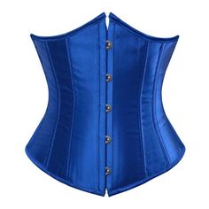 Shape your curves with our enticing corsets! Drag queens adore them - crafted with polyester, spandex, and satin, made extra secure with plastic boning and hooks plus a lace-up back. Materials: Polyester, spandex, satin Bone material: Plastic Closure: Hooks, Lace-up IMPORTANT:Please, measure yourself and check the size chart before placing your order. Select the size according to your natural waistline measurement. If you're in between 2 sizes, please, select the smaller one. If your bust doesn't fit in that size, you should opt for an underbust corset. The size chart is accurate. If you need help to pick the right size, please, provide your measurements at info@thedragqueencloset.com and we will advise you. // Corset Underbust, Body Shaper Corset, Bustier Lingerie, Waist Corset, Waist Cincher Corset, Belle Silhouette, Corset Pattern, Blue Corset, Gothic Corset