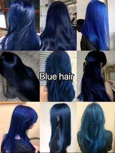 Dark Blue Hair Balayage, Dark Blue With Light Blue Highlights, Black With Blue Hair, Blue Balayage Hair, Blue Hair Balayage, Blue Hair Character, Star Clothes, Grunge Hairstyles