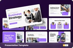 Business Strategy Google Slide Template Incl. business & teamwork - Envato