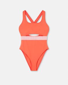 Orange Swimsuit, Cutout Design, Matches Fashion, Swimsuit Fashion, Product Label, Silk Shirt, One Piece Swimsuit, Versace, One Piece