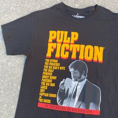 Pulp Fiction In Theaters October 1994 Rare Find Make An Offer Pulp Fiction Shirt, Pulp Fiction T Shirt, Metallica T Shirt, Vans Shirt, Tech T Shirts, Man And Wife, Original Penguin, Boxing T Shirts, Concert Tees