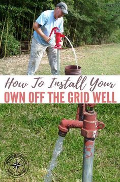 How To Install Your Own Off The Grid Well — Water is the most essential thing we need for life. With out water we will die within 3 days. Knowing how to install a water well is vital if not the most essential knowledge we could ever have stored in our brain. Off Grid Homestead, Off Grid Survival, Survival Bag, Well Drilling, Homesteading Skills, Permaculture Design, Well Water, Prepper Survival