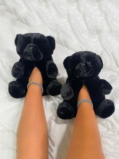 Fluffy Teddy Bear Slippers – Echoine Teddy Shoes, Teddy Bear Slippers, Fluffy Teddy Bear, Bear Slippers, Slippers Black, Women Slides, Shoes Flats Sandals, Fur Slippers, Bear Hug