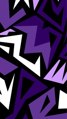 an abstract purple and black background with white triangles on it's sides, all over the surface