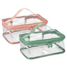 Multi-purpose transparent organizer bag, that can be used as a makeup bag, clear toiletry bag, transparent bag for travel. Can store lipstick, eye shadow, toothpaste, toothbrush, sunglasses, ID, passport, and other items, suitable for traveling, fitness, hiking, etc. Clear zipper bag made of PVC material, light, and soft, waterproof and moisture-proof, more durable, easy to clean, reusable, longer service life. Please Note: The beauty product is not included in the package! Clear Rectangular Cosmetic Bag For Organization, Rectangular Clear Cosmetic Bag For Organization, Clear Toiletry Bag, Zipper Makeup, Clear Makeup, Clear Makeup Bags, Portable Bag, Transparent Bag, Toiletry Kit