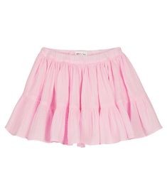 Plan your little one's spring outfits around this Morley skirt. This charming tiered and ruffled style is cut from baby pink cotton to a voluminous silhouette with an elasticated waist for a perfect fit. Spring Cotton Ruffled Mini Skirt, Spring Cotton Mini Skirt With Ruffles, Cotton Ruffled Tiered Skirt, Pink Cotton Mini Skirt For Summer, Spring Cotton Tiered Mini Skirt, Cotton Tiered Voluminous Skirt, Feminine Cotton Skirt With Ruffle Hem, Spring Cotton Skirt With Ruffles, Summer Cotton Skirt With Ruffles