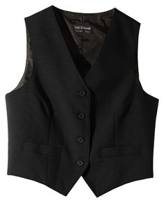 Edwards 7490 Women�s V-Neck Economy Essential Polyester Vest Black Vest Outfit, Tuxedo Vest, Vest Style, Sweater Vest Women, Black Tuxedo, Outerwear Vest, Black Vest, Vest Fashion, Vest Outfits