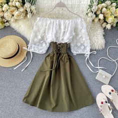 Off Shoulder Patchwork Flower Chiffon Slim Waist Lace Up A-Line Beach Dress









Size(cm)





Bust





Sleeve





Waist





Length









Free





60-100





34





60-72





82 Off Shoulder Lace Dress, Skirts Outfits, Skai Jackson, Short Summer Dresses, Party Dress Short, Really Cute Outfits, Dress Party, Slim Waist, Beach Dress