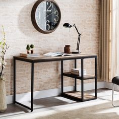 Black Reclaimed Wood Writing Desk Image 1 Distressed Desk, Corner Writing Desk, Desk Workspace, Workspace Ideas, Reclaimed Wood Desk, Classic Desk, Retro Desk, Wood Writing Desk, Study Area