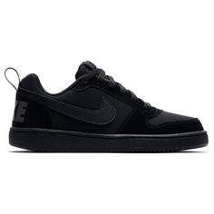 Black Nike Sneakers, Nike Court Borough Low, Nike Court Borough, Classy Outfits Men, Black Nike Shoes, Tenis Nike, Mens Nike Shoes, Black Nike