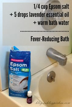 Reducing a Fever with Essential Oils | Fever-Reducing Bath Recipe Reduce Fever, Sick Remedies, Bath Recipes, Yl Oils, Swollen Legs, Yl Essential Oils