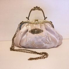 Bridal Handbag, Victorian Purses, Purse Storage, Bride Bag, Bridal Purse, Aesthetic Bags, Fabric Purses