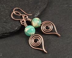 Wired Jewellery, Wire Charm, Copper Earrings Handmade, Shoushan Stone, Wire Earrings Handmade, Wire Jewelry Earrings, Wire Jewelry Rings, Wire Wrapped Stone Jewelry, Wire Jewelery