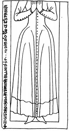 Antonina d'Armontel (1350) Cyprus Medieval Buttons, Medieval Women Dress, Brass Rubbings, 14th Century Clothing, German Costume, Costume Making, Medieval Paintings, Medieval Woman, Next Dresses