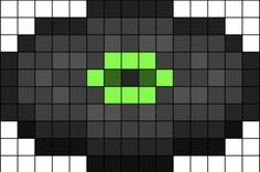 an image of some sort of black and white pattern with green squares in the middle