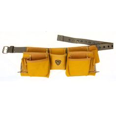 a yellow belt with two pockets on it