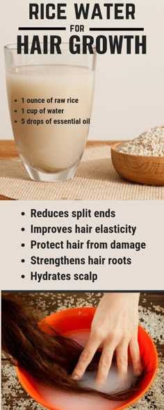 Use Rice Water For Fast Hair Growth Naturally!! #rice #hair #haircare #hairgrowth #healthyhair Strengthen Hair Roots, Hair Care Growth, Mega Hair, Healthy Natural Hair, Hair Growth Faster, Hair Remedies, Damaged Hair Repair, Natural Hair Tips