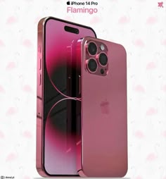 an iphone 11 pro is shown in pink