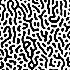 an abstract black and white pattern with wavy lines on the bottom, in different directions