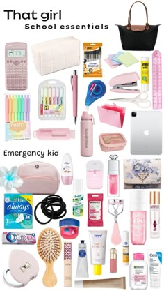 Girl School Essentials, Diy Hello Kitty, Everyday Bag Essentials