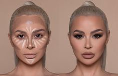 Contour Map Makeup, Daytime Glam Makeup, Contouring For Beginners, Maquillage Yeux Cut Crease, Face Contouring Makeup, Smokey Eye Easy, Maquillage On Fleek, Drag Make-up, Light Contouring