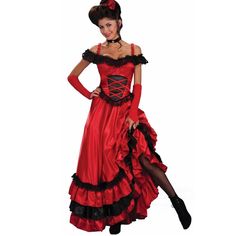 Apparel Costumes & Cosplay Catsuit Costumes Plus Size Western, Western Saloon, Dress Plus, Catsuit Costume, Wilde Westen, Long Red Dress, Beautiful Costumes