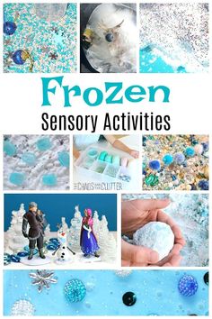 frozen snow activities for kids to play with