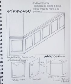 an instruction manual for how to build a stair case