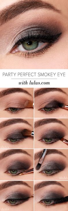 Party Perfect Smokey Eyeshadow Tutorial Smokey Eyeshadow Tutorial, Smoky Eye Makeup Tutorial, Smokey Eyeshadow, Smokey Eye Tutorial, Smokey Eye Makeup Tutorial, Eye Makeup Steps