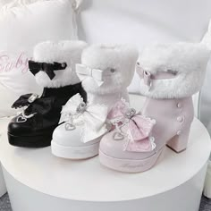 Pre-Order - Expected to be shipped in January 2025 𝒜𝒷ℴ𝓊𝓉: Upper: PU Sole: EVA; durable and slip-resistant; double-layered Entry: Side Zipper Heel Height 3.15''/8cm, Front Platform Height 1.18''/3cm ♡ 𝓼𝓲𝔃𝓲𝓷𝓰 ♡ US Size(default) 5 5.5 6 6.5 7 7.5 8 8.5 9 9.5 10 UK 3 3.5 4 4.5 5 5.5 6 6.5 7 7.5 8 EU 35-36 36-37 36-37 37-38 37-38 38-39 38-39 39-40 39-40 40-41 41-42 CM/JP 22 22.5 23 23.5 23.5 24 24.5 25 25 25.5 26 CN 34 35 36 37 37.5 38 39 39.5 40 41 42 Cutecore Fashion, Fem Queen, Kawaii Shoes, Zipper Heels, Cool Shoes, Really Cute Outfits, My Personal Style, Caicos Islands, Pretty Jewellery