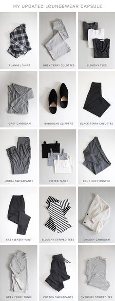 Loungewear Capsule, Minimal Wardrobe, Wardrobe Sets, Fashion Minimalist, Clothes And Shoes, Fashion Capsule