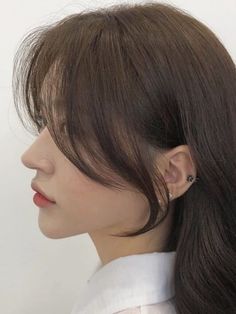 Korean Bangs Hairstyle, Korean Bangs, Side Bangs Hairstyles, Straight Black Hair, Hair Stylies