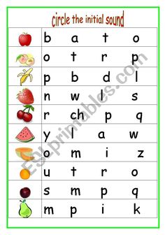 Circle the Beginning Sound Worksheets Beginning Sounds Kindergarten, Beginning Sound Worksheets, Phonics Rhymes, Letters With Pictures, Short Vowel Worksheets, Shapes Worksheet Kindergarten, Beginning Sounds Worksheets, Printable Alphabet Worksheets, Blends Worksheets