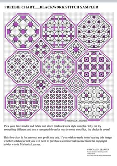 the free pattern is shown for this sample