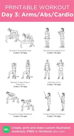 an exercise poster with instructions to do the workout for women and men in their home gym