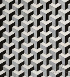 an abstract pattern made up of black and white squares