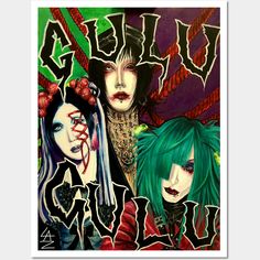 Perfect for Gulu Gulu fans! This poster-style painting is sure to entertain your eyes! The painting features 3 band members from Gulu Gulu: Ai, Hotaru, Lanju.(This is my original artwork!) -- Choose from our vast selection of art prints and posters to match with your desired size to make the perfect print or poster. Pick your favorite: Movies, TV Shows, Art, and so much more! Available in mini, small, medium, large, and extra-large depending on the design. For men, women, and children. Perfect f Vkei Bands, Ma Cherie, Malice Mizer, Fashion D, Band Members, Fashion Poster, Visual Kei, Rock Bands, Your Eyes