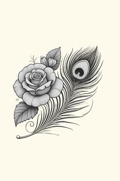 Considering a rose and feather tattoo? Discover what to know before inking these symbols of love and freedom. Tap to learn more! Symbols Of Love