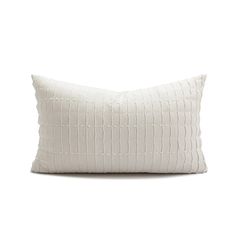 a white pillow on a white background