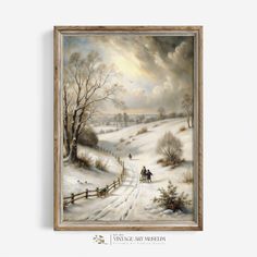 Immerse yourself in the serene beauty of this Winter Scene Snowy Road Print, a vintage style oil painting that captures the essence of a tranquil winter landscape. This large moody wall art piece is available as a printable, downloadable digital artwork, perfect for enhancing your home with a touch of cottagecore decor. 𝐃𝐈𝐆𝐈𝐓𝐀𝐋 𝐃𝐎𝐖𝐍𝐋𝐎𝐀𝐃 𝐅𝐈𝐋𝐄𝐒 𝐎𝐍𝐋𝐘 After purchasing 𝐲𝐨𝐮 𝐰𝐢𝐥𝐥 𝐫𝐞𝐜𝐞𝐢𝐯𝐞: 𝟒 (𝐟𝐨𝐮𝐫) 𝐉𝐏𝐆 𝟑𝟎𝟎 𝐝𝐩𝐢. image files are included within Etsy inst Vintage Style Painting, Snowy Road, Moody Landscape, Winter Artwork, Moody Art, Winter Szenen, Cottagecore Decor, Winter Painting, Wall Art Vintage