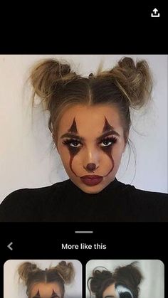 Pelottava Halloween, Maquillage Halloween Simple, Halloween Makeup Clown, Halloweenský Makeup, Halloween Make-up Looks, Holloween Makeup, Cute Halloween Makeup, Halloween Makeup Pretty, Cool Halloween Makeup