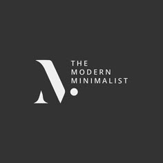 the modern minimalist logo is shown in black and white, with an arrow pointing to it