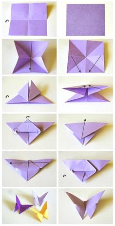 step by step instructions to make an origami bird