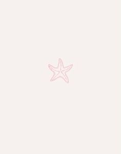 a pink starfish on a white background