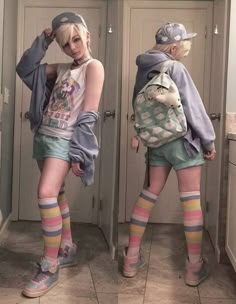 SIGANME Y LOS SIGO @THOMASIN Bralette Outfit, Pastel Outfit, Queer Fashion