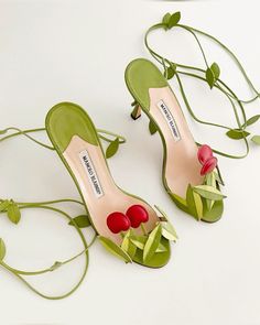 Manolo Blahnik heels🍒 #spring #springoutfitsforwomen #springtime #spring2024 #spring2024couture #spring2024fashion #europe #eurotrip #eurosummeroutfits #summer #summerstyle #summervibes #summertime #summeroutfitideas #summerootd #europeansummeroutfit Manolo Blahnik Green, Muses Shoes, Manolo Blahnik Sandals, Pretty Heels, Modern Vintage Fashion, Ankle Wrap Sandals, Wrap Sandals, Girly Shoes